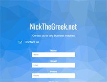 Tablet Screenshot of nickthegreek.net